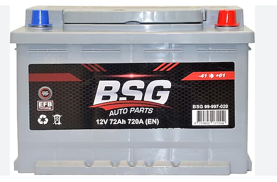 72 Amper BSG Akü